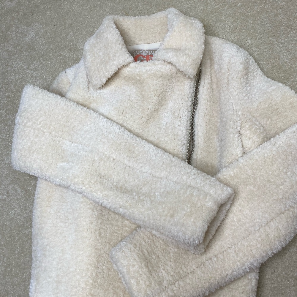 Fluffy White Jacket
